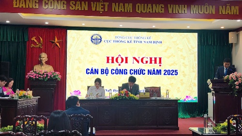 Hội nghị cán bộ công chức Cục Thống kê Nam Định năm 2025